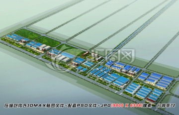 光伏工厂鸟瞰图设计 融合建筑美学与数字科技的视觉革命